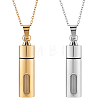 2Pcs 304 Stainless Steel Perfume Bottle Pendants DIY-WR0005-50-1