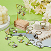 20Pcs Alloy Enamel Bees Keychain KEYC-FH00099-4