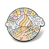 Sun with Mushroom Good Vibe All The Time Enamel Pin JEWB-H010-02EB-03-1