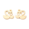 Valentine's Day 304 Stainless Steel Charms STAS-I151-24G-2