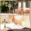 Religion Alloy Enamel Crucifix Cross Statue Display Decorations DJEW-WH0043-105E-5