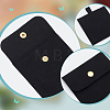 WADORN 4 Sets Square Microfiber Packing Button Bags ABAG-WR0001-09C-3