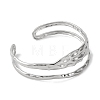 Fashionable 304 Stainless Steel Cuff Bangles for Women BJEW-B104-14P-2