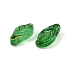 Baking Paint and Golden Metal Enlaced Glass Pendants GL-CBA1477-07A-2