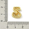 Rack Plating Brass Clear Cubic Zirconia Pendants KK-S378-01G-Z-3