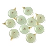 Dyed Natural White Jade Pendants G-H328-08G-A11-1
