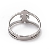 201 Stainless Steel Girl Shape Finger Ring RJEW-J051-20P-3