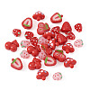 30Pcs 5 Styles Opaque Acrylic Beads MACR-TA0002-94-2