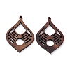 Walnut Wood Laser Cut Pendants WOOD-Q051-04D-1