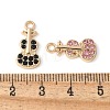 Alloy Rhinestone Pendants PALLOY-E775-06G-3
