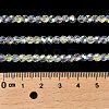 Electroplate Glass Beads Strands X-EGLA-D030-13-4