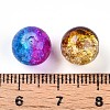 Baking Paint Transparent Crackle Glass Beads X1-DGLA-Q018-10mm-M01-4