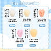 100Pcs 5 Colors Dyed Synthetic Coral Carved Beads CORA-SZ0001-02-2