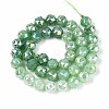 Anti-Tarnish Electroplate Glass Beads Strands GLAA-N064-10mm-05-2