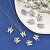 SHEGRACE Brass Micro Pave Clear Cubic Zirconia Pendants XGRQ29117-394P-W-5