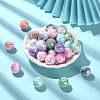 30Pcs Gradient Color Opaque Resin Beads RESI-CJ0003-09-5