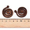 Natural Walnut Wood Pendants WOOD-T032-02-3