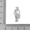 Brass Micro Pave Cubic Zirconia Lobster Claw Clasps KK-F893-09P-3