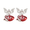 Rack Plating Alloy Enamel Pendants AL-CBA2B10-01P-06-1