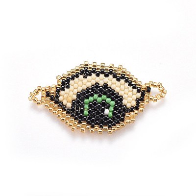 MIYUKI & TOHO Handmade Japanese Seed Beads Links SEED-A029-BK02-1