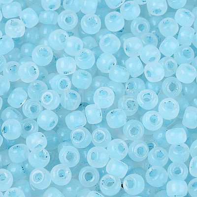 6/0 Transparent Inside Colours Glass Seed Beads SEED-N008-08H-1