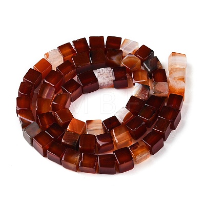 Natural Red Agate(Dyed & Heated) Beads Strands G-T139-6x6-35A-1