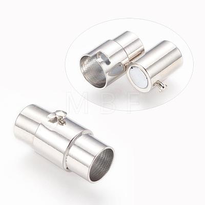 Brass Locking Tube Magnetic Clasps MC076-1
