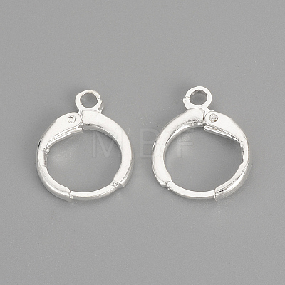 Brass Huggie Hoop Earring Findings LS-KK-R071-08S-1