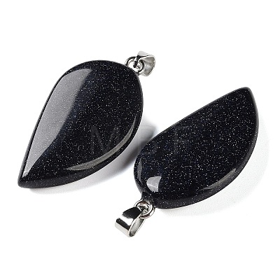 Synthetic Blue Goldstone Pendants GG-CBACB71-05P-11-1