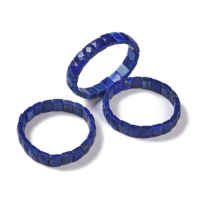 Natural Lapis Lazuli Stretch Bracelets BJEW-F406-B05-1-1