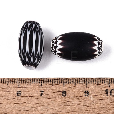 Handmade Millefiori Glass Barrel Beads LA-N002-09B-1