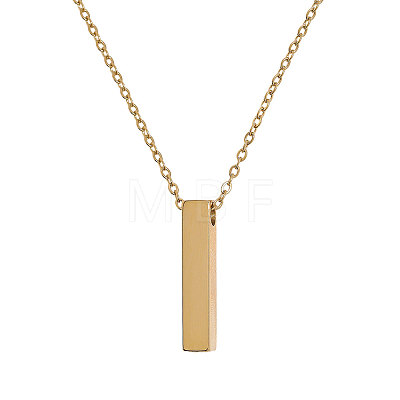 304 Stainless Steel Rectangle Pendant Urn Ashes Necklaces NJEW-WH0036-031G-1