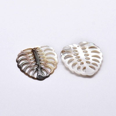 Black Lip Shell Pendants SSHEL-E549-07-1