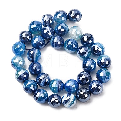 Natural Banded Agate Beads Strands G-B191-A02-12mm-1