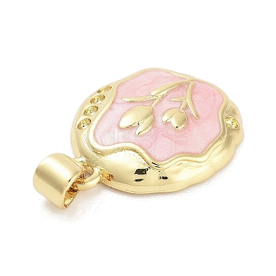 Rack Plating Brass Enamel Pendants KK-Z064-02G-01-1