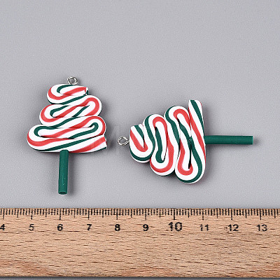 Handmade Polymer Clay Pendants CLAY-N013-32A-02-1