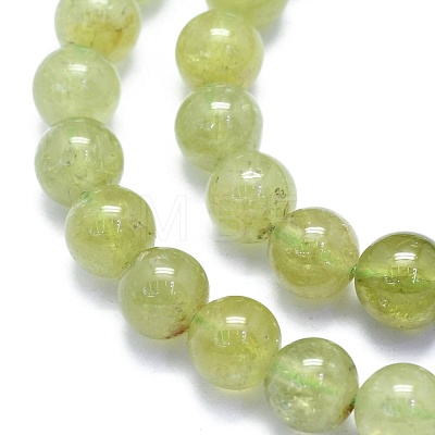 Natural Green Garnet Beads Strands G-K310-C17-8mm-1