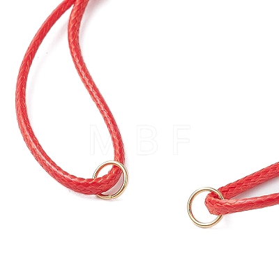 Adjustable Waxed Polyester Cord Bracelet Making AJEW-JB01313-01-1