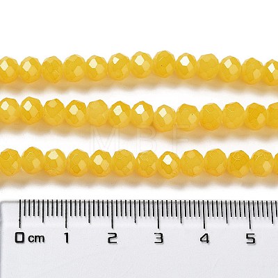 Baking Painted Imitation Jade Glass Bead Strands DGLA-A034-J6MM-A30-1