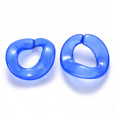 Imitation Jelly Acrylic Linking Rings OACR-S036-004B-E-1