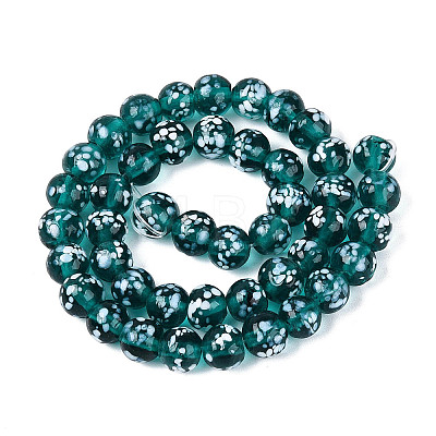 Handmade Lampwork Beads Strands LAMP-N037-07F-1