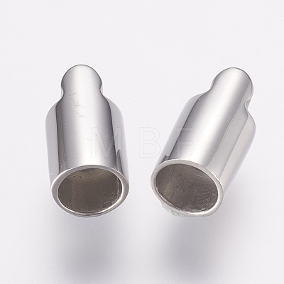 304 Stainless Steel Magnetic Clasps with Glue-in Ends STAS-E138-02P-1
