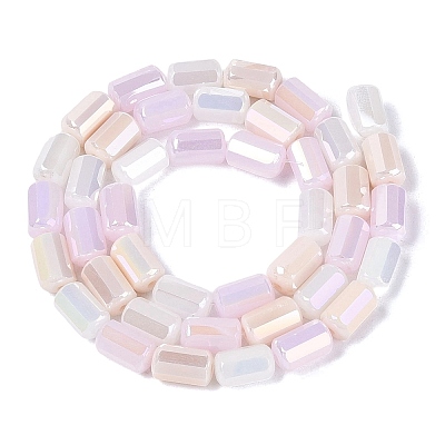 Electroplate Opaque Glass Beads Strands EGLA-N022-11A-B01-1