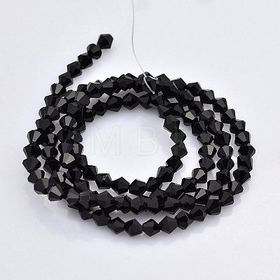 Faceted Bicone Glass Beads Strands EGLA-P017-3mm-04-1