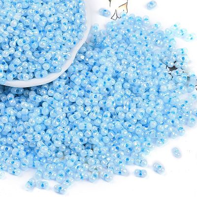 Lustered Glass Seed Beads SEED-K010-04B-1