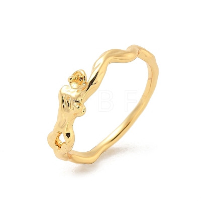 Brass Finger Ring Settings KK-G518-05G-1