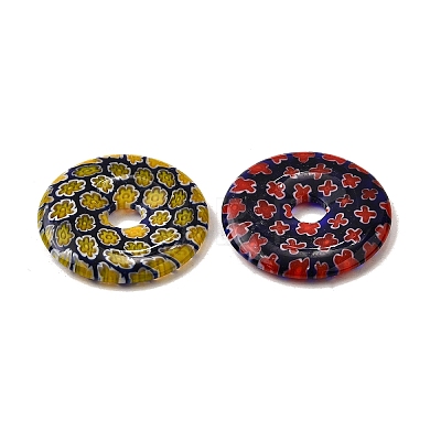 Handmade Millefiori Glass Beads LAMP-A155-01C-1