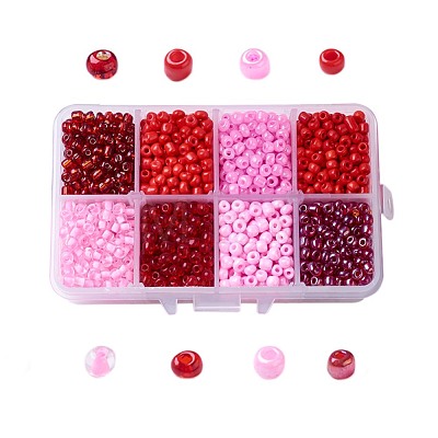 1 Box Mixed 6/0 Glass Seed Beads Round Loose Spacer Beads SEED-X0050-4mm-03-1