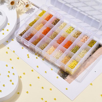 288G 24 Colors Glass Seed Beads SEED-JQ0005-01C-4mm-1