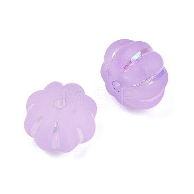 Frosted Transparent Acrylic Beads X1-OACR-P029-03B-04-1